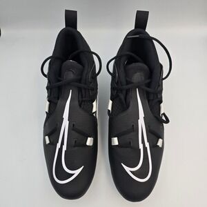 Nike Alpha Menace Pro 3 Men's Football Cleats Black White Size 10.5 CT6649-001